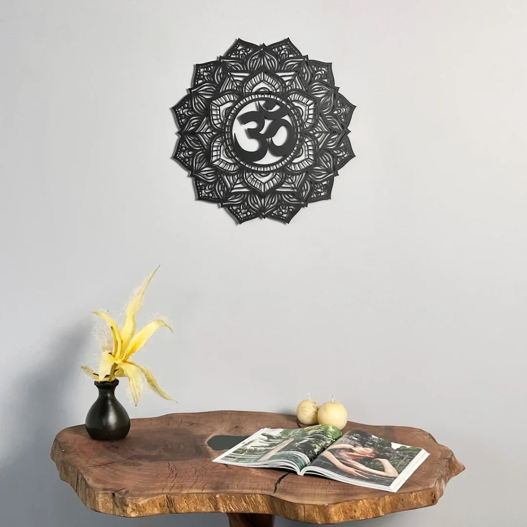 Om Mandala Acrylic Wall Art | Festive Wall Decor