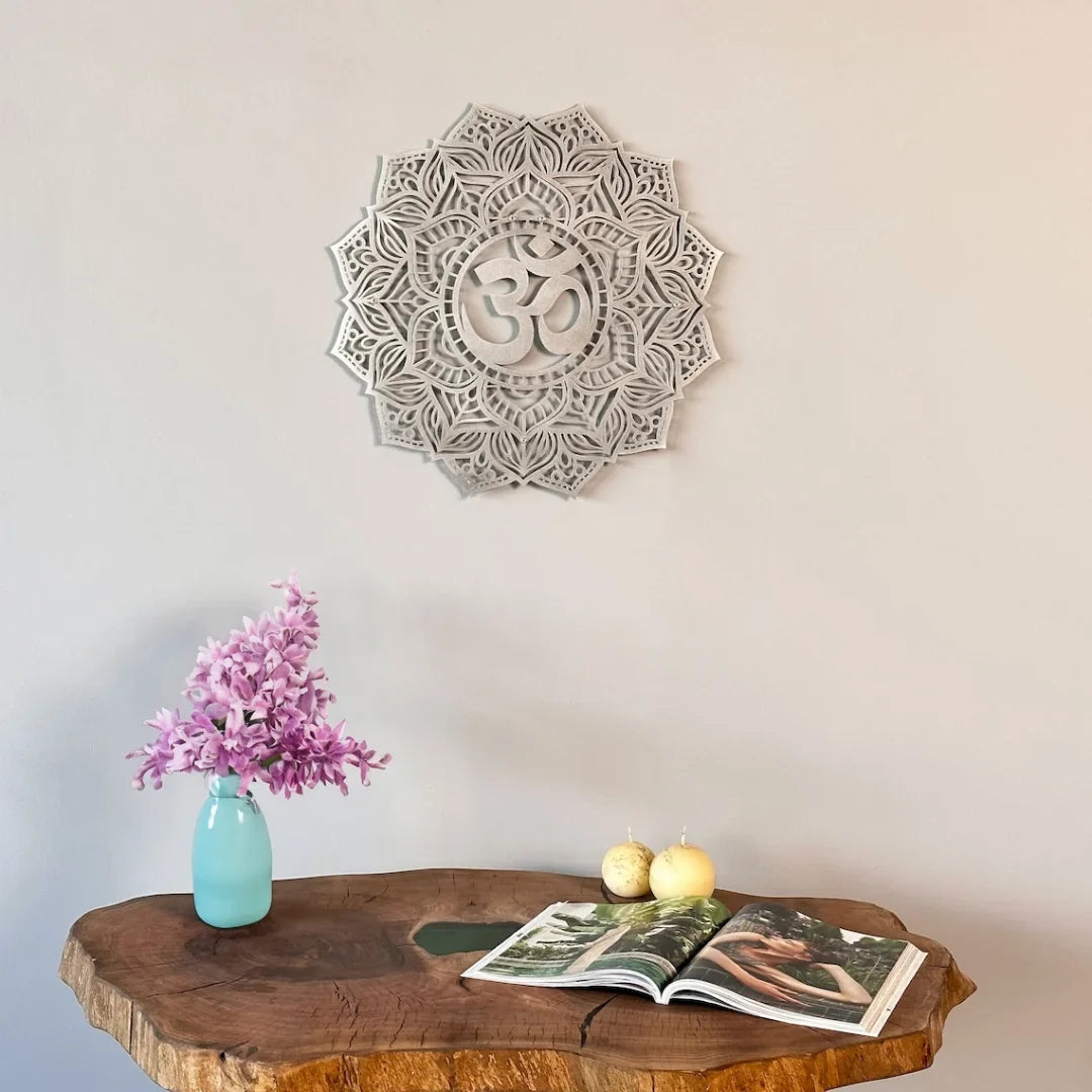 Om Mandala Acrylic Wall Art | Festive Wall Decor