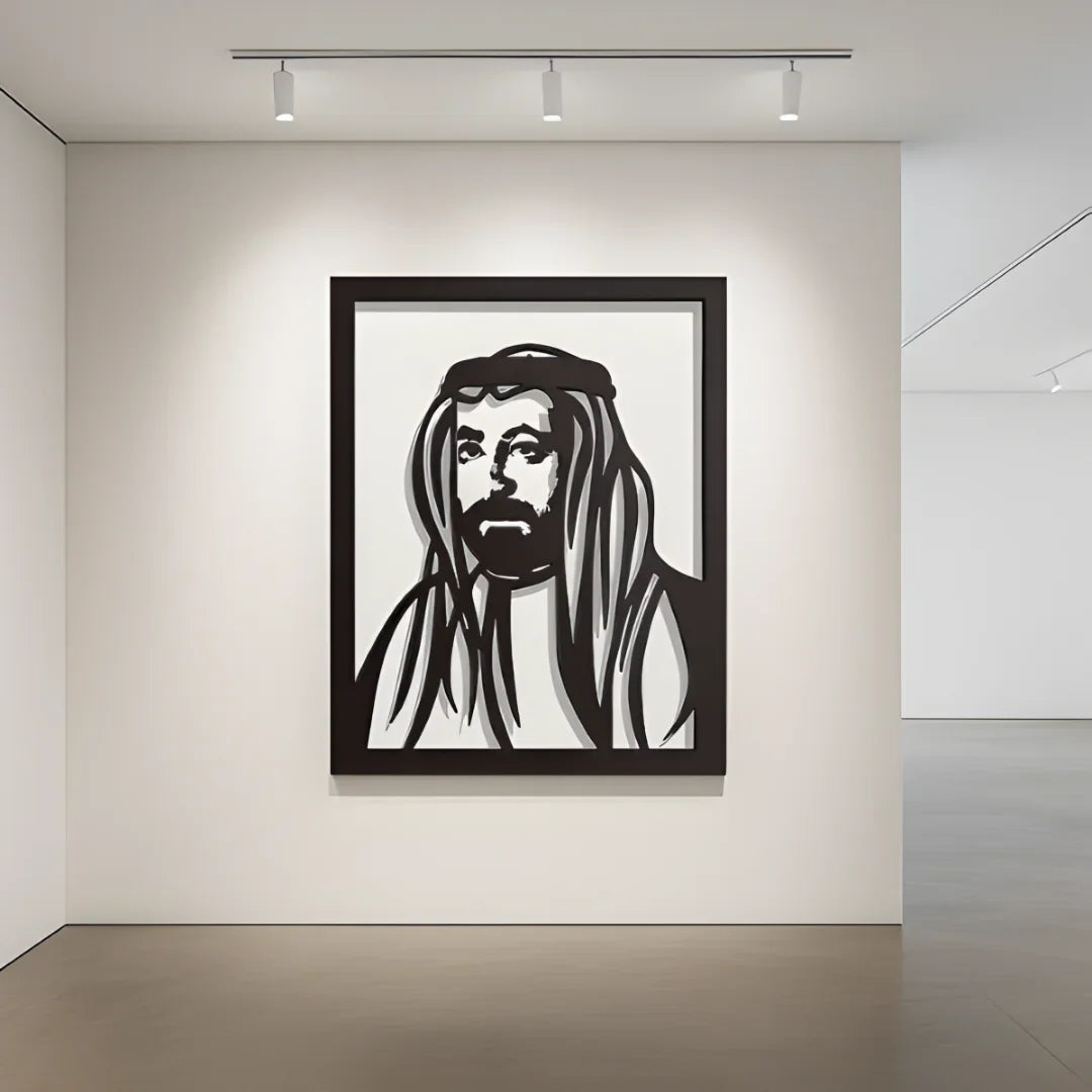 Sheikh Sultan Al Qasimi Acrylic Wall Portrait - Revered Sharjah Ruler Tribute for UAE Heritage Homes