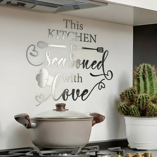 This Kitchen is Seasoned with Love Acrylic Wall Décor | UAE