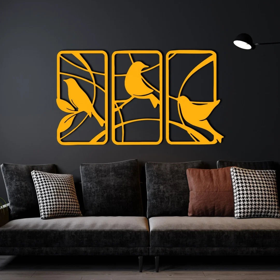 Acrylic Birds Wall Art – 3D DIY Home Decoration in UAE