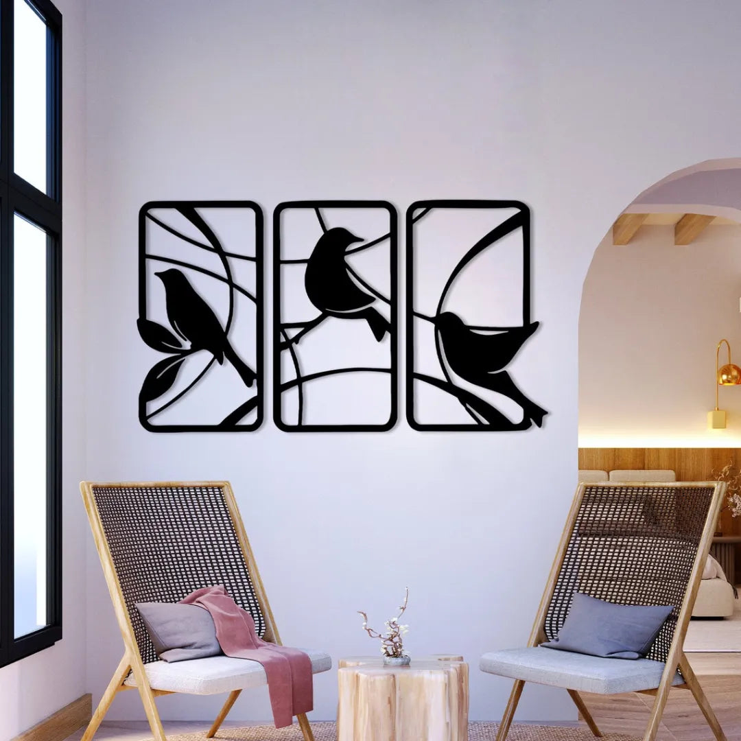Acrylic Birds Wall Art – 3D DIY Home Decoration in UAE