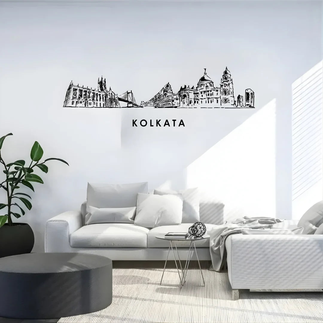 Acrylic Kolkata Skyline Wall Art for Home Decor