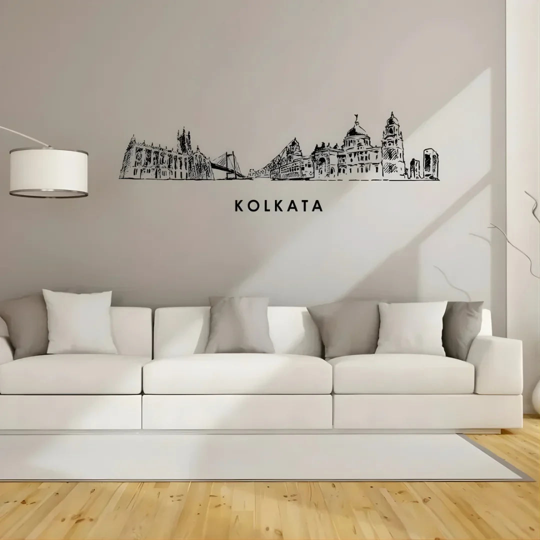 Acrylic Kolkata Skyline Wall Art for Home Decor