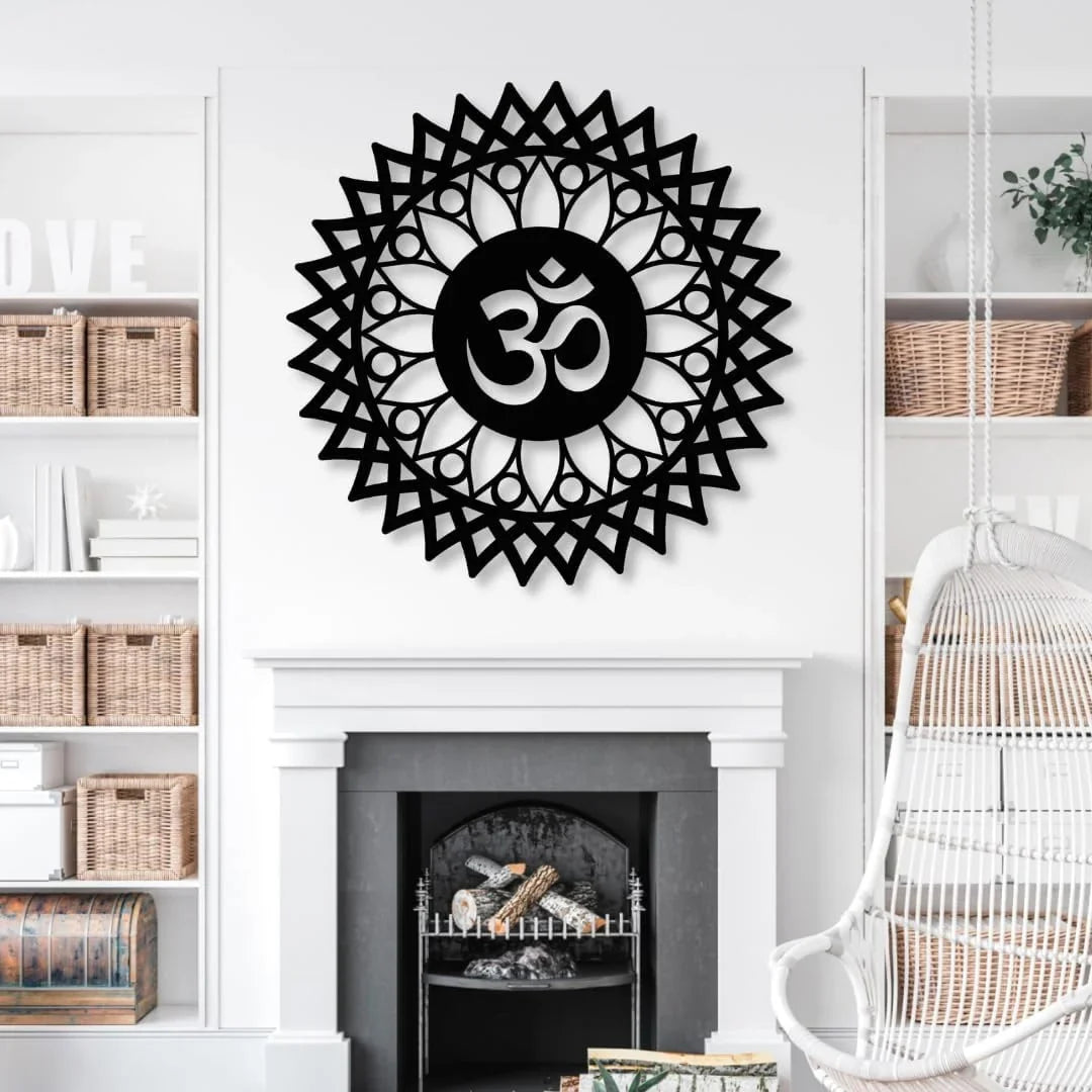 Lotus Mandala Om Acrylic Wall Art | Modern Home & Office Decor