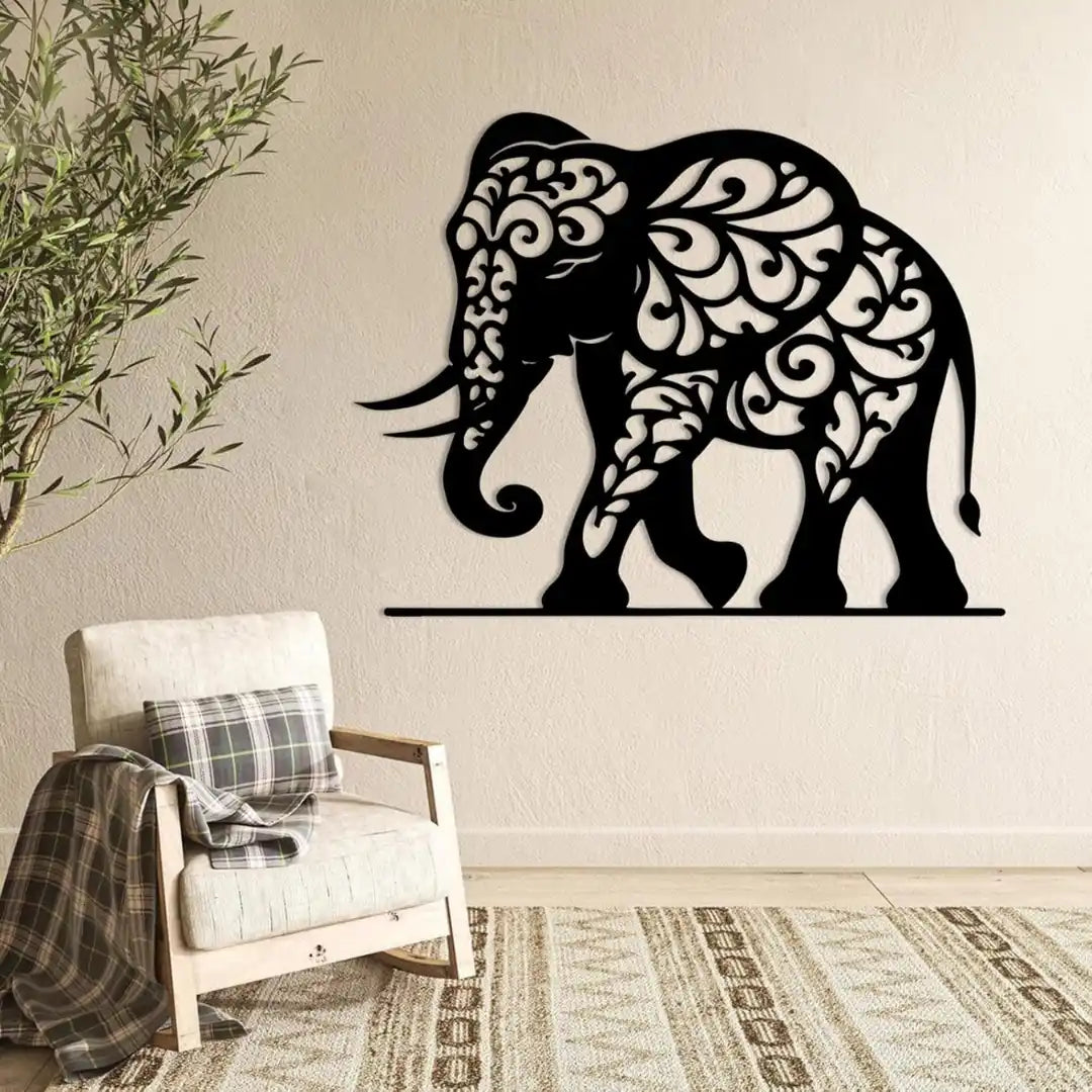 Majestic Elephant Acrylic Wall Art | Ultra-Gloss Modern Home Decor