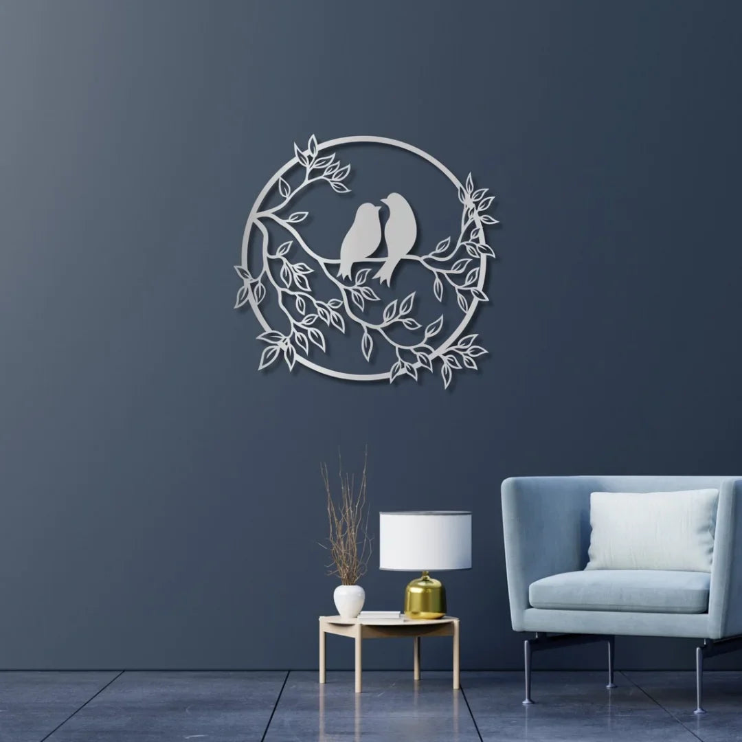 Sparrow Wall Decor | Bird on Tree Branch Acrylic Wall Art for Home & Office – UAE