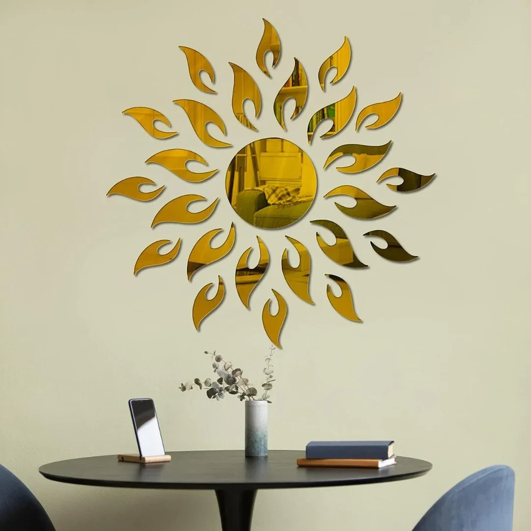 Sun Flame 3D Acrylic Wall Decoration | Stylish Home & Office Wall Art in UAE