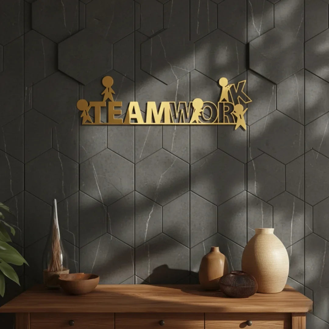 Teamwork Wall Art | Office Motivational 3D Wall Decor – UAE