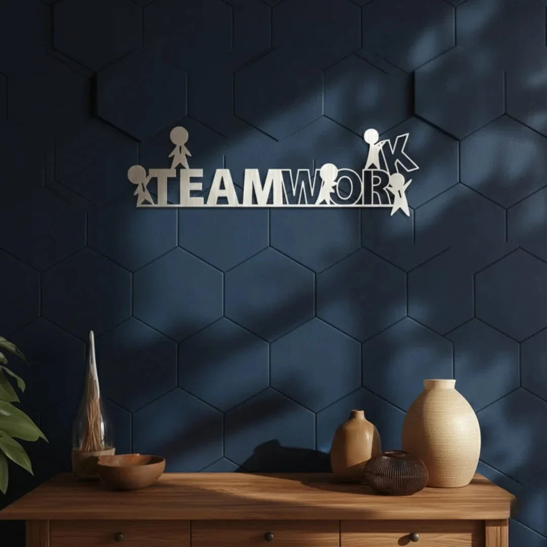Teamwork Wall Art | Office Motivational 3D Wall Decor – UAE