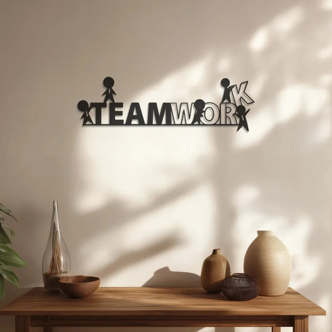 Teamwork Wall Art | Office Motivational 3D Wall Decor – UAE
