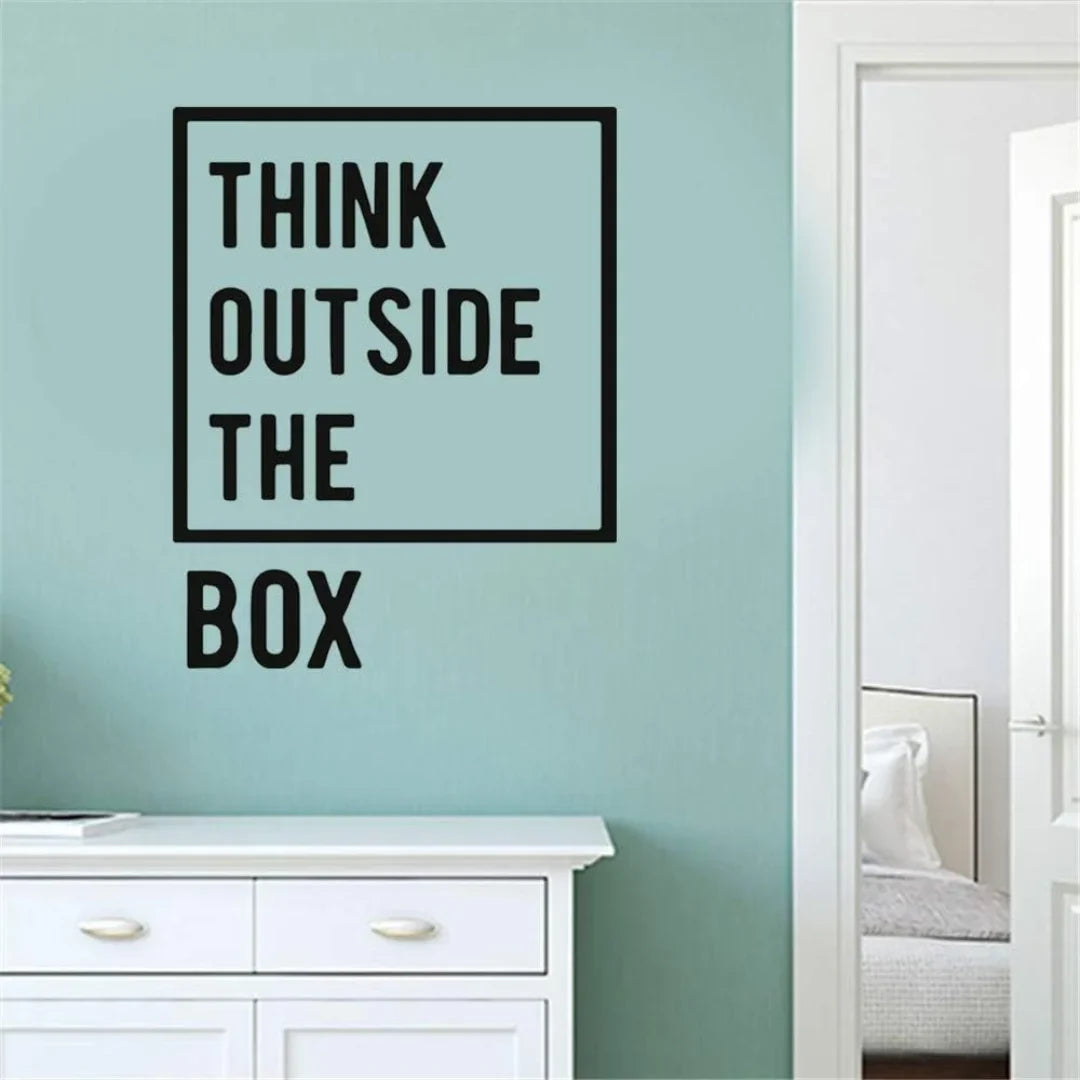 Think Outside The Box Acrylic Wall Art | Motivational 3D Office Décor in UAE