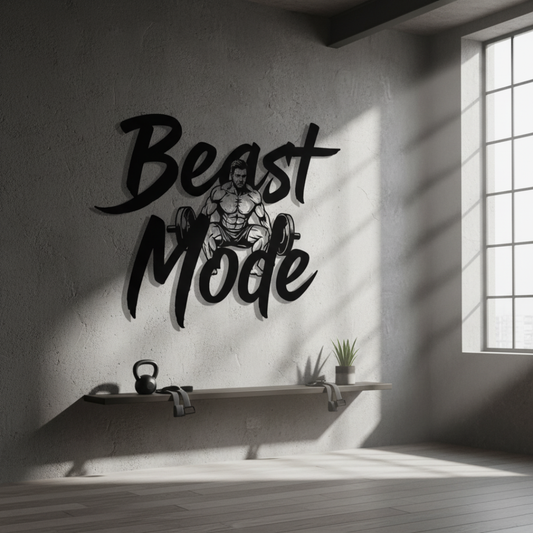 "Beast Mode" Acrylic Wall Art - Bodybuilding & Gym Decor