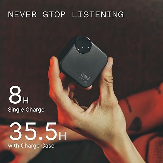 CMF Buds 2  | True Wireless Earbuds with ANC & 4 Mics Dark Grey