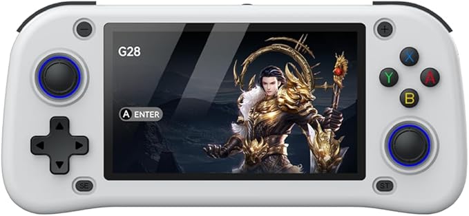 G28 Retro Handheld Game Console, 4.3-Inch HD Screen, 64GB Card, Multi-Emulator