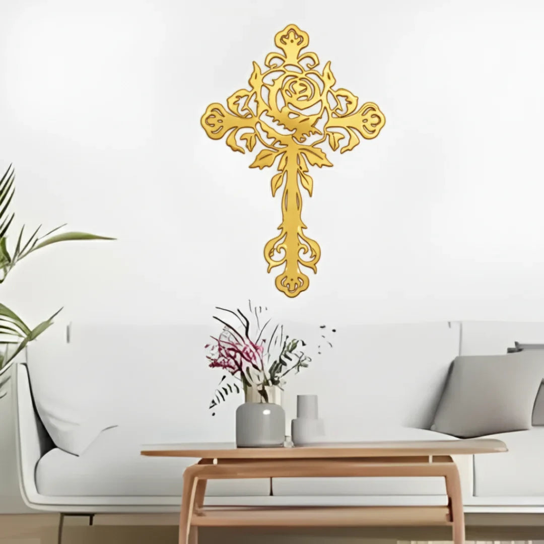 Jesus Cross Unique Design - Christmas & Baptism Decor - For Church or Home