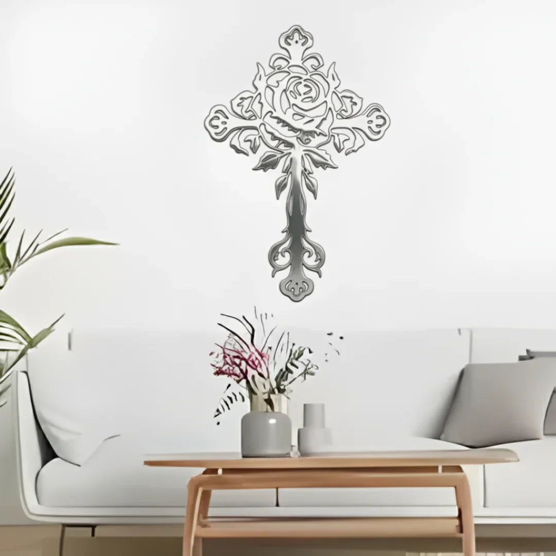 Jesus Cross Unique Design - Christmas & Baptism Decor - For Church or Home