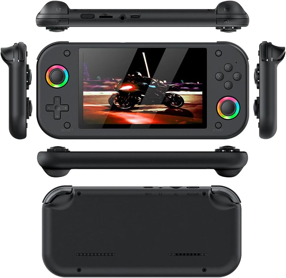 M27 Retro Handheld Game Console 7-Inch IPS Screen, 20000 Games, Linux System, 64GB