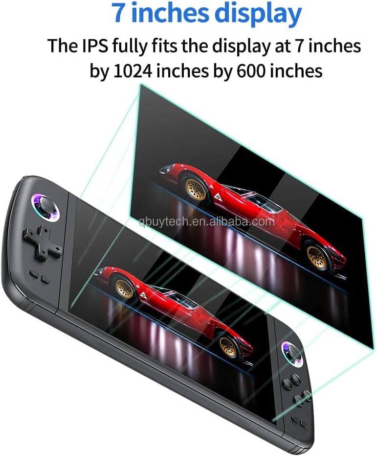 M27 Retro Handheld Game Console 7-Inch IPS Screen, 20000 Games, Linux System, 64GB