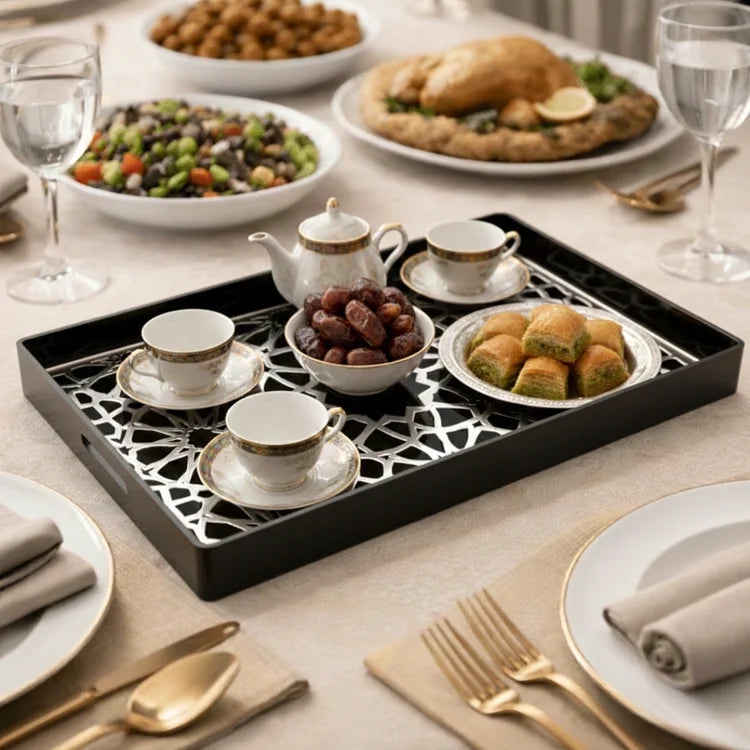 Mosaic Serving Tray Large - Premium Arabic Hospitality Platter
