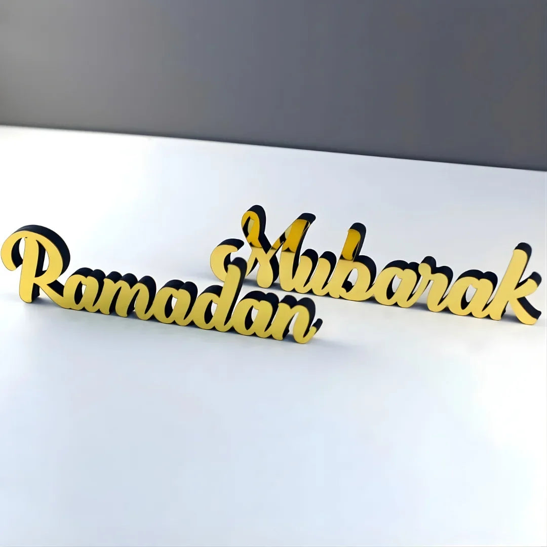 Ramadan Mubarak - Premium Islamic Calligraphy Acrylic Stand