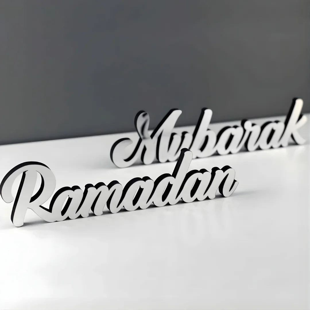 Ramadan Mubarak - Premium Islamic Calligraphy Acrylic Stand
