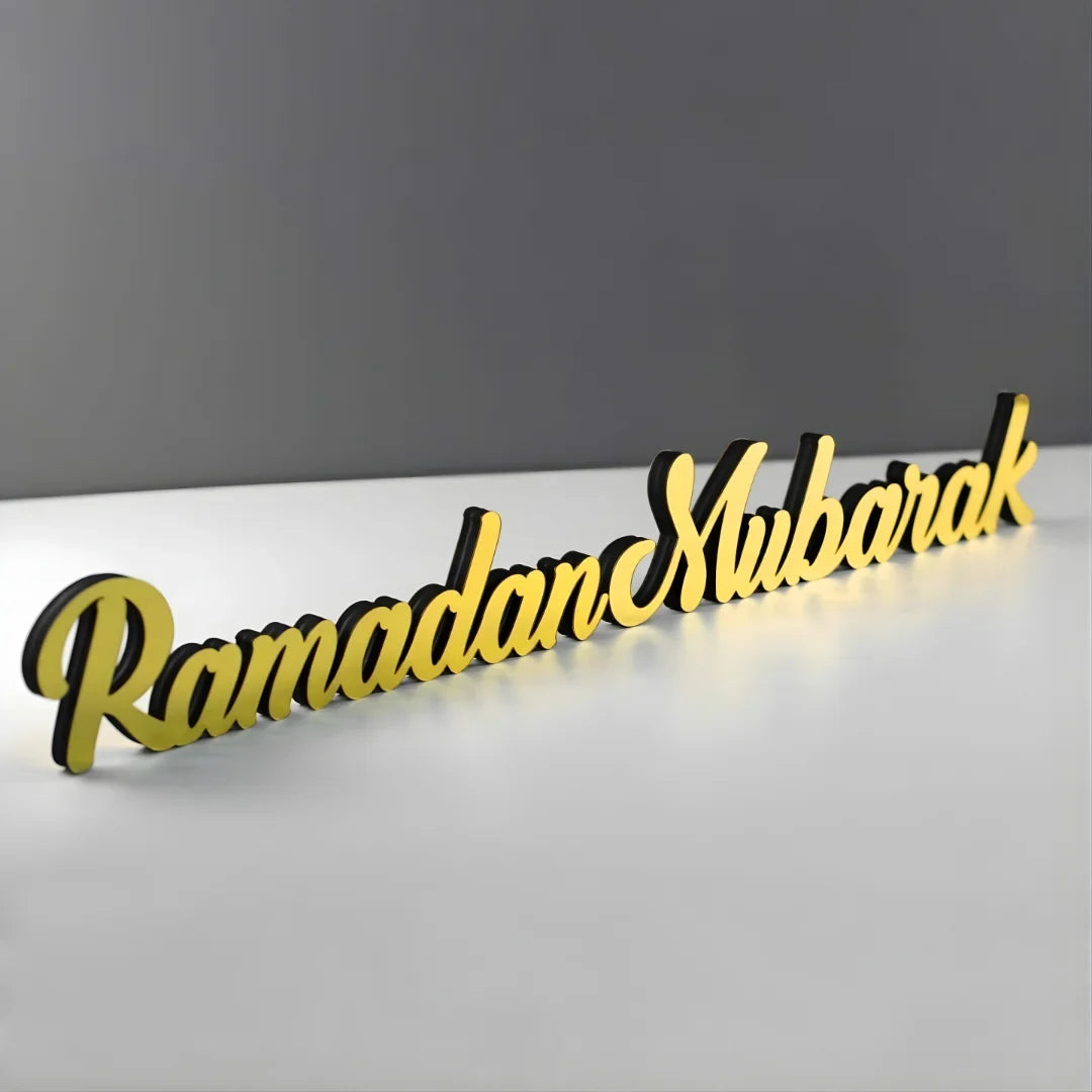Ramadan Mubarak - Premium Islamic Calligraphy Acrylic Stand