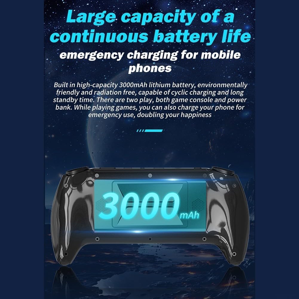 SF3500 Handheld Game Console with 5-Inch IPS Screen, 20000 Games