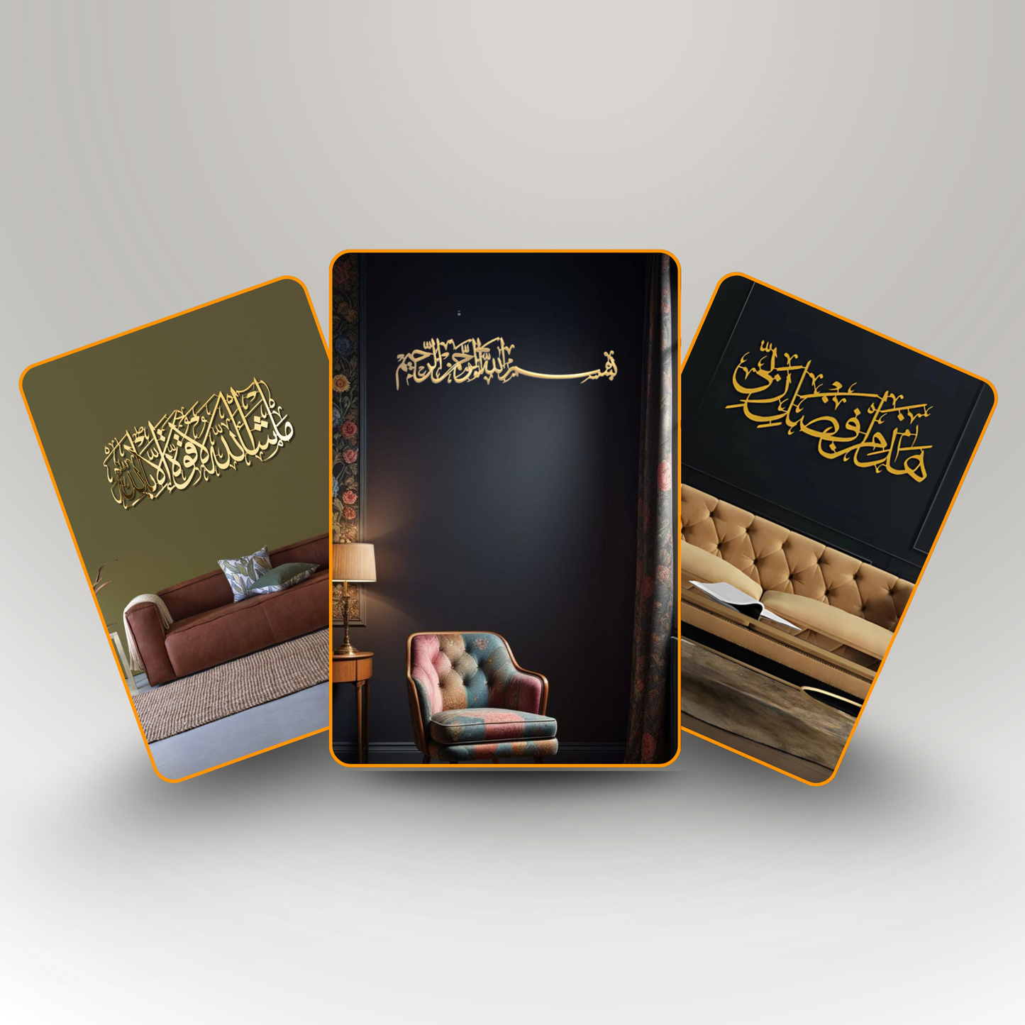 The Blessed Home Trio – Premium Acrylic Gratitude & Protection Set