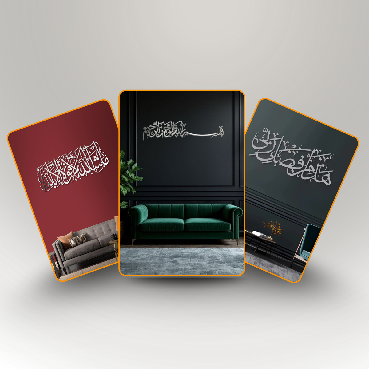 The Blessed Home Trio – Premium Acrylic Gratitude & Protection Set