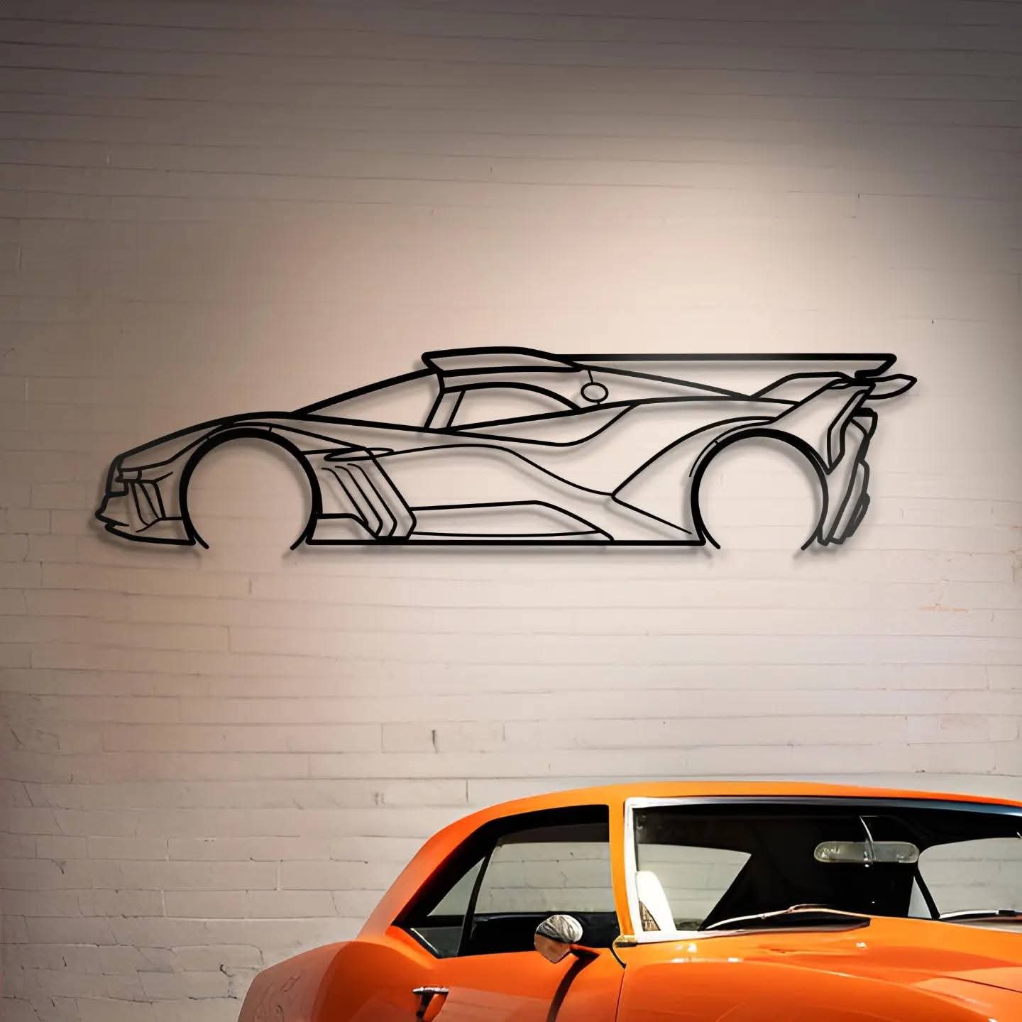 SpeedLine Acrylic Car Wall Art