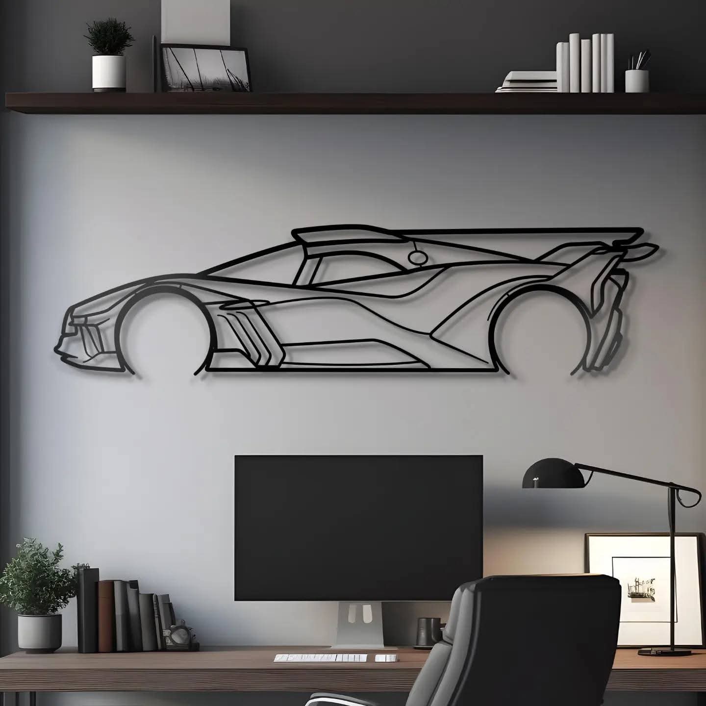 SpeedLine Acrylic Car Wall Art