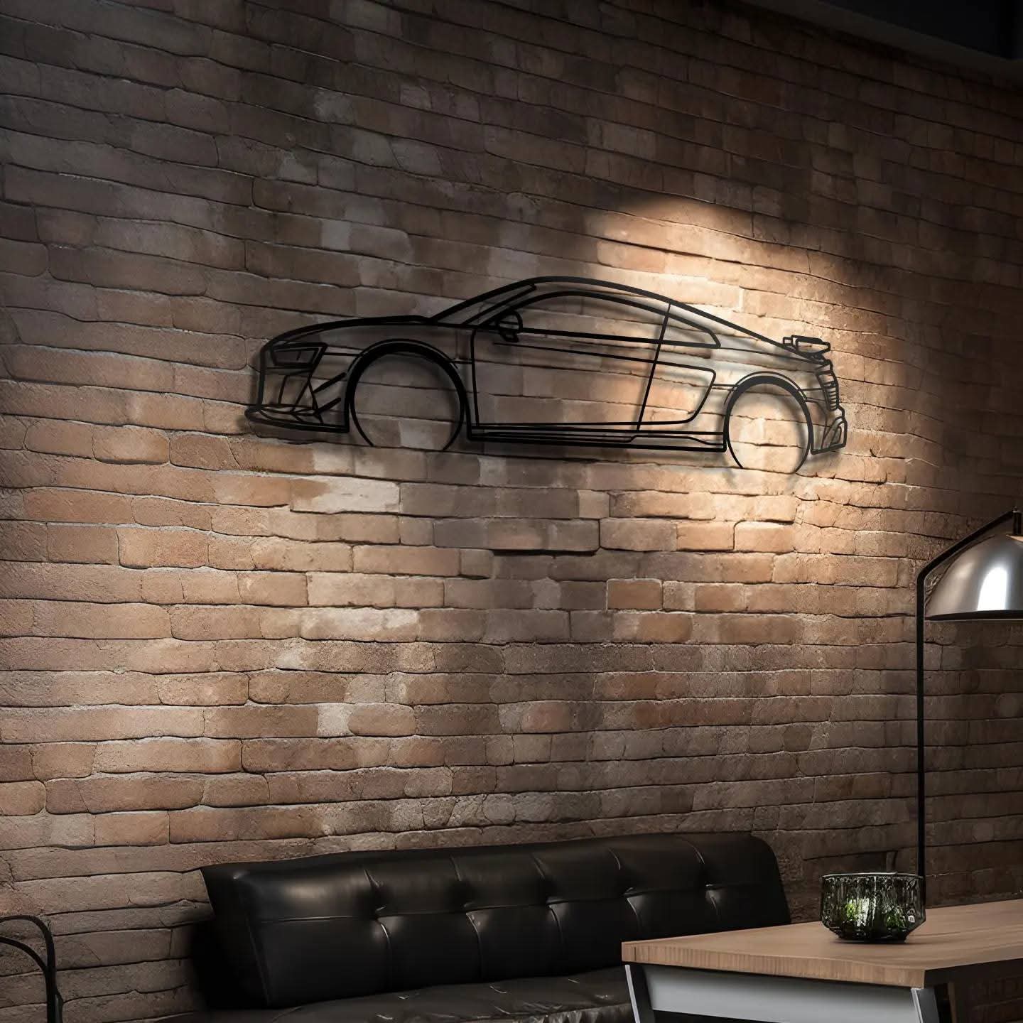 Luxury Car Outline Wall Art Set – Modern Automotive Wall Decoration
