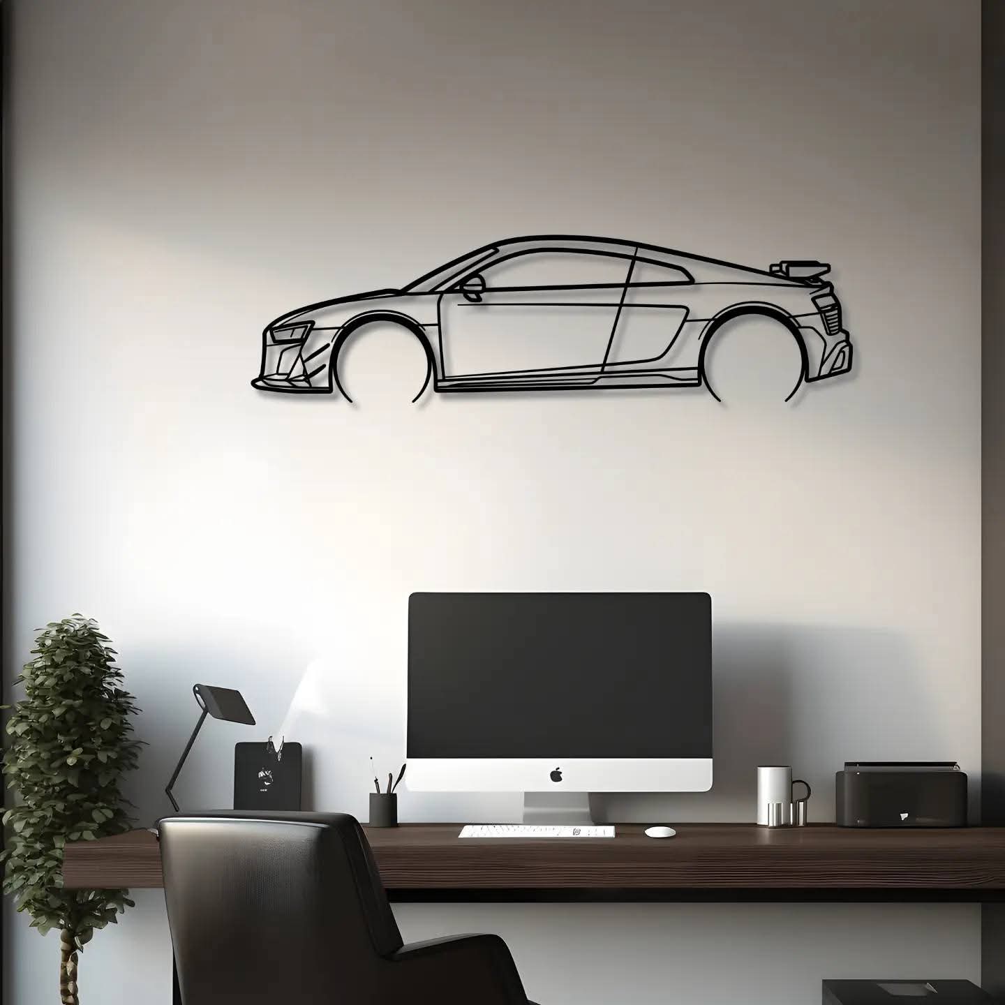 SpeedLine Acrylic Car Wall Art