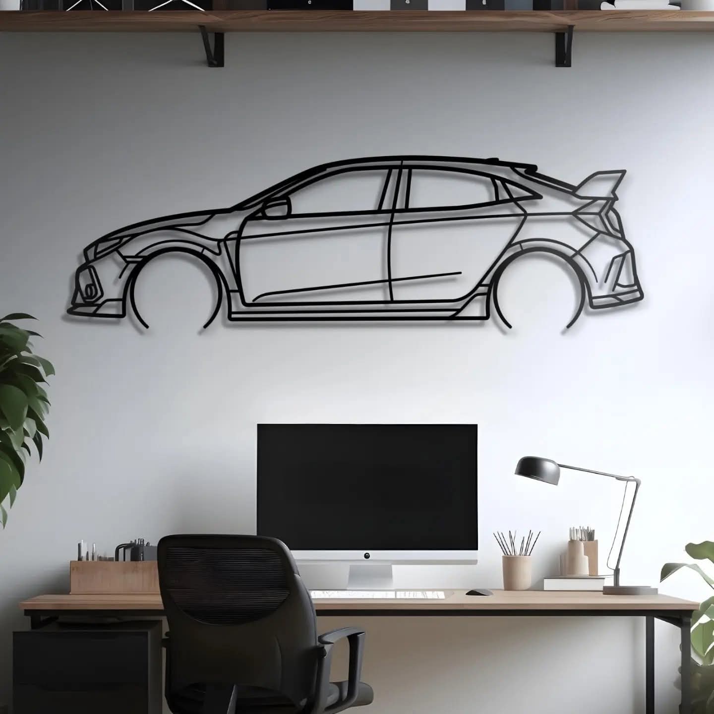 SpeedLine Acrylic Car Wall Art