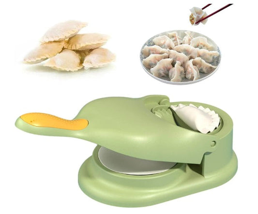 2-in-1 Dumpling Maker & Wrapper Press | Manual Dumpling Skin Maker