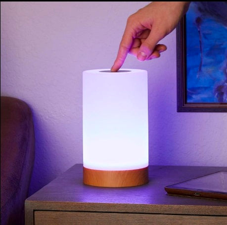 Magic Light Touch Bedside Lamp – RGB Color Changing Rechargeable Night Light
