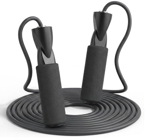 Adjustable Speed Jump Rope with Ergonomic Non-Slip Handles – Tangle-Free Fitness Skipping Rope for Cardio, Weight Loss & Home Workout