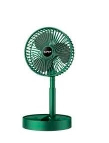 Portable Foldable USB Desk Fan – Rechargeable Mini Table Fan with Phone Holder