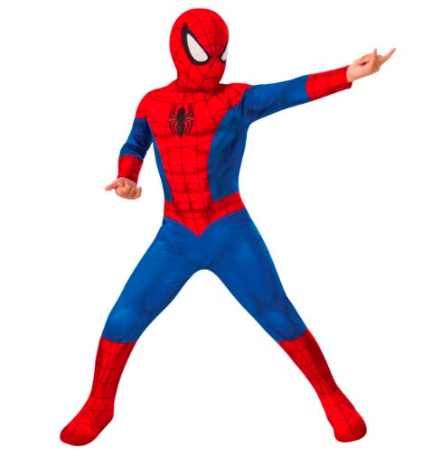 Title: Kids Spider-Man Muscle Chest Costume with Mask
