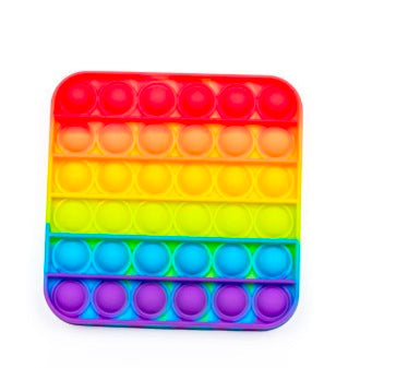 Pop It Fidget Toy – Colorful Silicone Push Pop Bubble Sensory Toy
