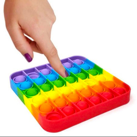 Pop It Fidget Toy – Colorful Silicone Push Pop Bubble Sensory Toy