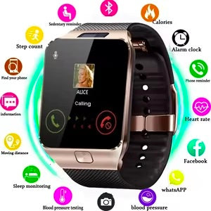 Fitness Smart Watch: 1.56-Inch IPS Touchscreen, SIM Card Support - Intelligent Reminders, Pedometer Sleep Monitor for Adult Male Female
