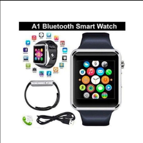A1 Smart Watch – Bluetooth, SIM Calling, Camera & Fitness Tracker