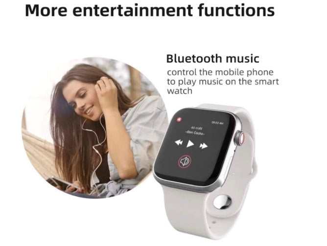 T500 Smart Watch Series Wireless Charging Bluetooth Call Sport Sleep Heart Rate Woman Men Smartwatch