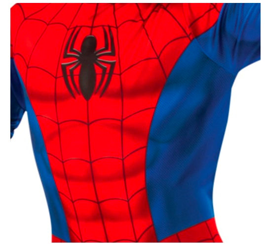 Kids Spider Superhero Costume – Red & Blue Full Body Dress-Up Suit