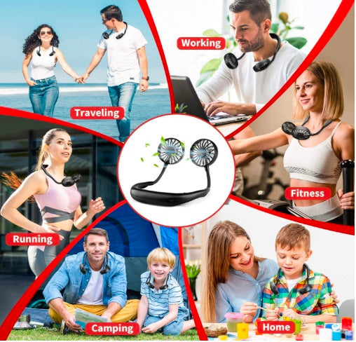 Portable Neck Fan  White