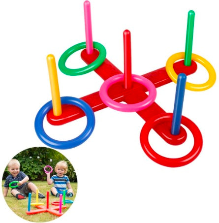 Kids Ring Toss Game – Outdoor Throwing & Target Game for Indoor and Garden Play