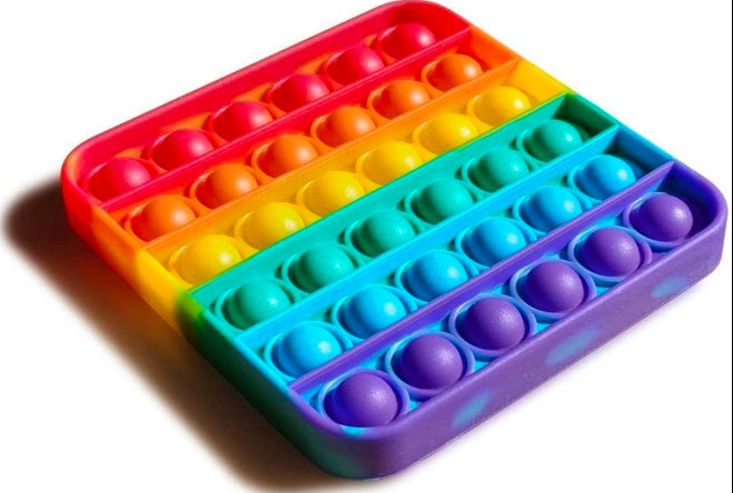 Pop It Fidget Toy – Colorful Silicone Push Pop Bubble Sensory Toy