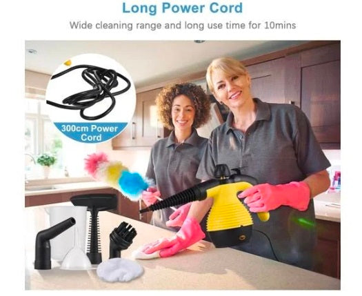 1050W Handheld Steam Cleaner – Portable High-Pressure Multi-Surface Steamer